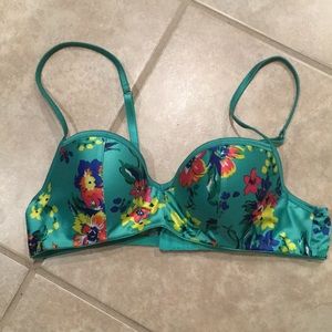 Gorgeous aerie floral push-up bra 34 A
